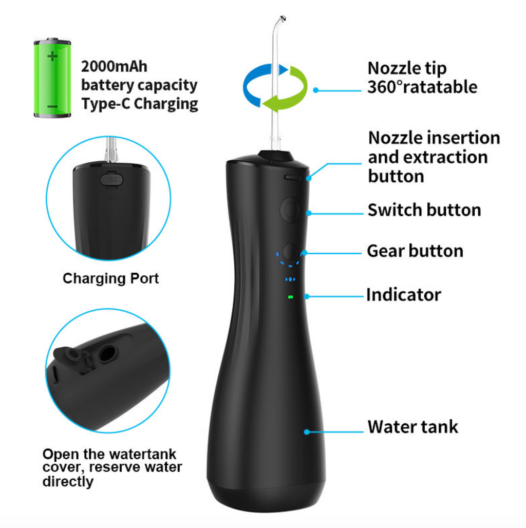 Cordless Oral Irrigator for Deep Cleaning & Everyday Dental Care