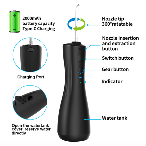 Cordless Oral Irrigator for Deep Cleaning & Everyday Dental Care