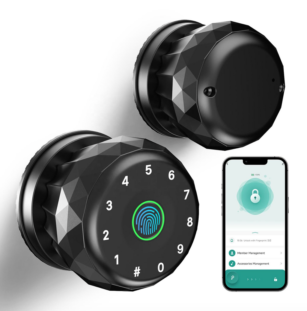 Digital Smart Round Door Knob