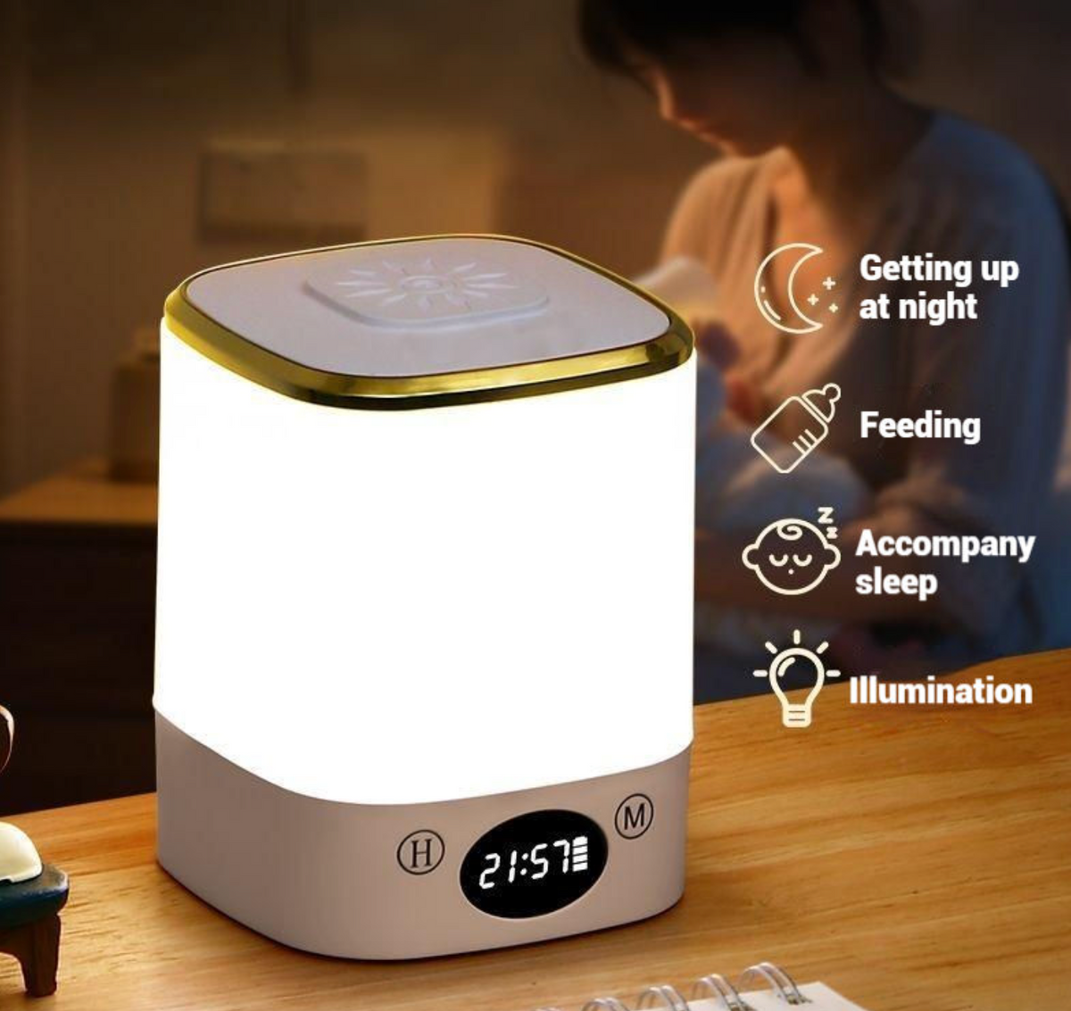 Rechargeable LED Night Light with Remote Control